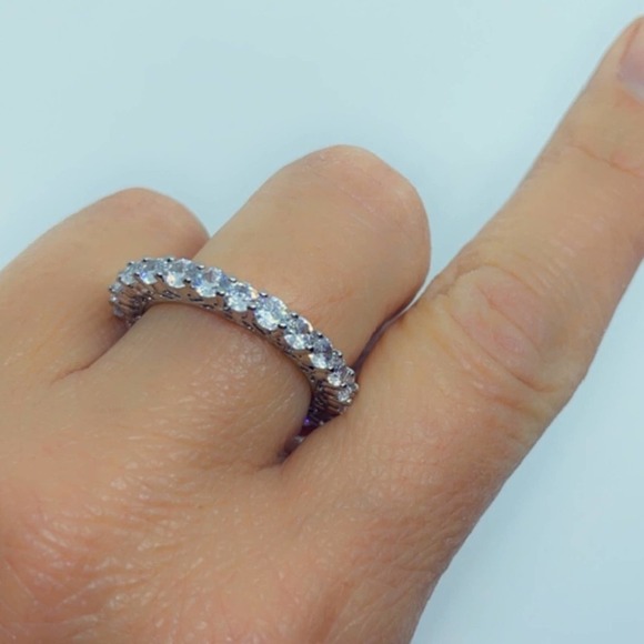 Sterling Silver Diamond Filigree Ring - Picture 3 of 16